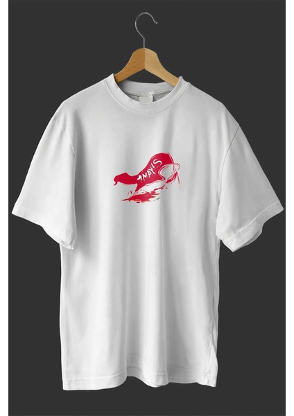 1 Mayıs Emekçilerimiz Için Özel Tasarım 1 Mayıs Baskılı T-Shirt - Beyaz