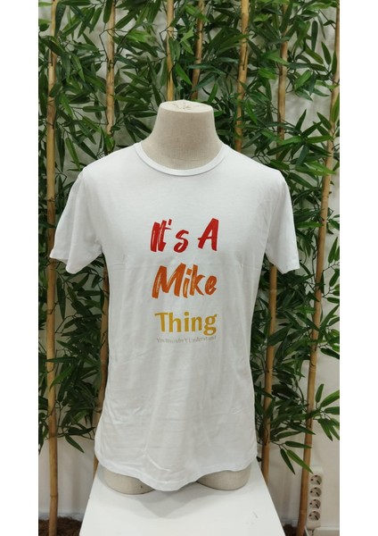 Erkek It Is A Mike Thing Baskılı Erkek T-Shirt fırsatları