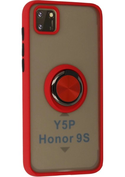 Huawei Y5P Kılıf Montreal Yüzüklü Silikon Kapak - Kırmızı fiyatları