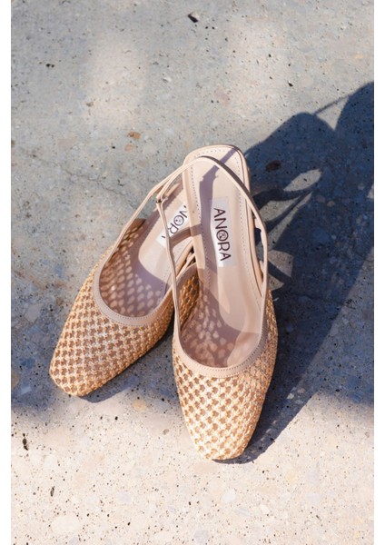 Kadın Topuklu Hasır Ayakkabı 25GRD1025 fiyatları