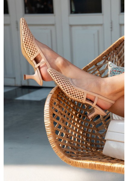 Kadın Topuklu Hasır Ayakkabı 25GRD1025 fırsatları