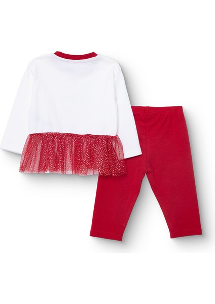 Kız Bebek New Year Uzun Kol Pijama Takımı Interlok Bisiklet Yaka Uzun Kol Reçme Paça fiyatları