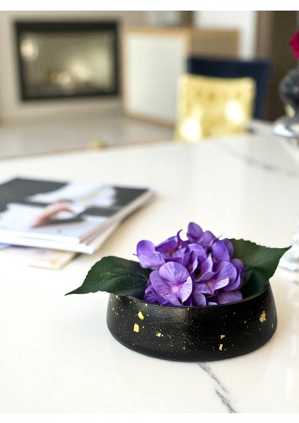 18 cm Dekoratif Kase ve Yapay Ortanca Çiçek Seti, Takı Tabağı, Anahtarlık, Modern Organizer fırsatları
