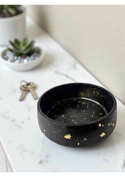 18 cm Dekoratif Kase ve Yapay Ortanca Çiçek Seti, Takı Tabağı, Anahtarlık, Modern Organizer