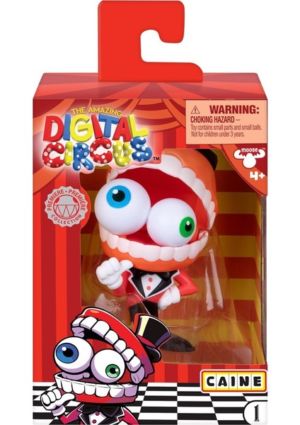 Amazing Digital Circus Caine Vinyl Figür + Koleksiyon Kartı Konuşan Çene Yapping Jaw Özellikli-10 cm modelleri