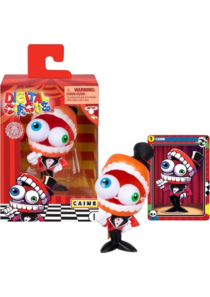 Amazing Digital Circus Caine Vinyl Figür + Koleksiyon Kartı Konuşan Çene Yapping Jaw Özellikli-10 cm fırsatları