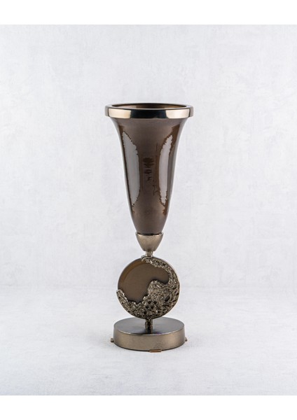 Golden Dust Küçük Uzun Cam Vazo