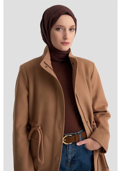 Beli Bağcıklı Kısa Kaban 24KH7528 Camel fiyatları