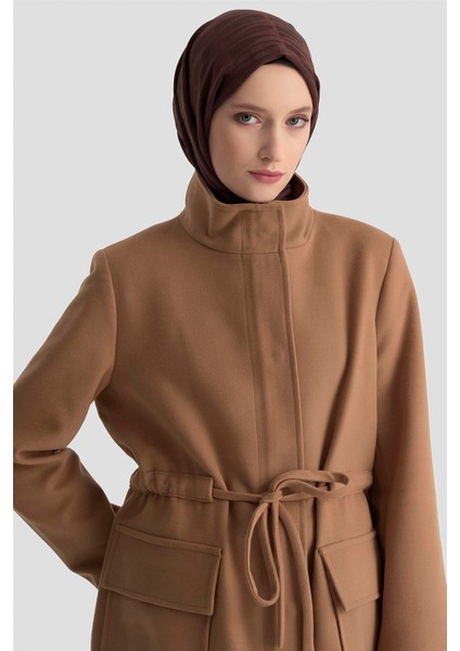 Beli Bağcıklı Kısa Kaban 24KH7528 Camel modelleri