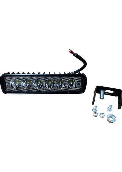 Off-Road Lamba Sis Lambası 6 LED 18W 10-30V 15.5x4 cm Beyaz 1 Adet Fiyatı Br 305 63 51