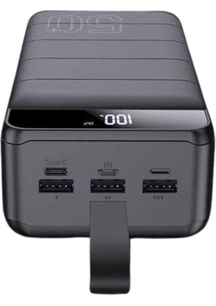 Ds-Derin Powerbank Çoklu Şarj Girişi 50.000 Mah Taşınabilir Dijital Göstergeli