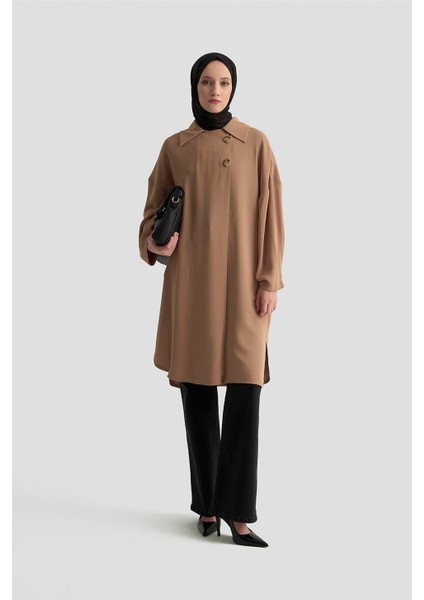 Yarım Astarlı Giy Çık 24K5605 Camel
