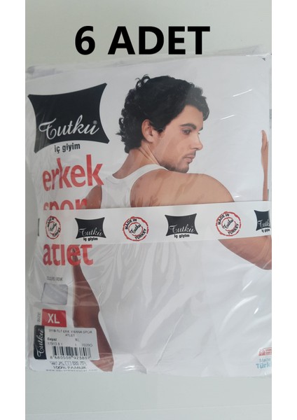 Ribana Erkek Spor Atlet - 6 Adet - Beyaz fırsatları