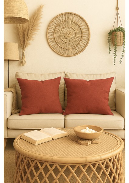 Parlak Turuncu Kırlent Kılıfı Dekoratif Bohem Soft Koltuk Sırt Yastık Hediyelik Yılbaşı 45X45 fiyatları