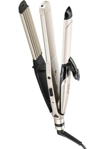 3 Fonksiyonlu Saç Şekillendirici- Saç Düzleştirici ve Maşa Makinesi fırsatları