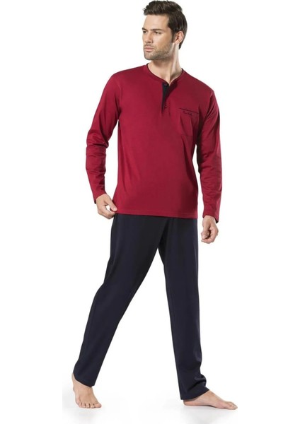 Erkek Bordo Penye Pijama Takımı Kutulu Damat Çeyiz Seti R.o.2.0.0.z.e.0.0.l.t. fiyatları