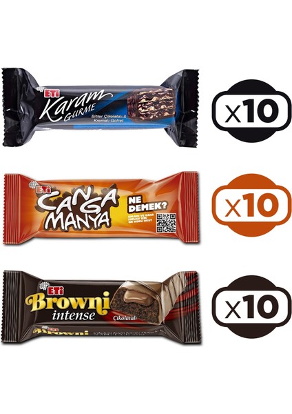 Lezzet Paketi - Canga-Karam-Browni Intense 30 Lu Karma Paket