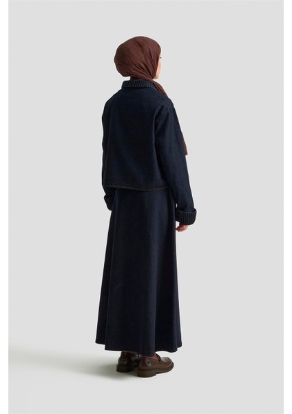 Nervürlü Denim Takım 25KD1012 Lacivert indirimleri