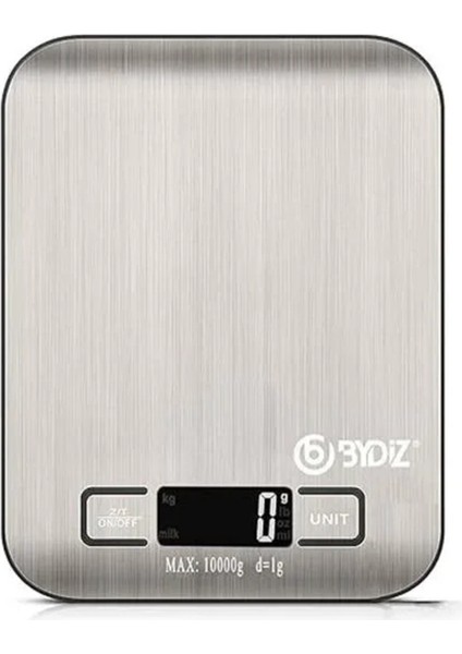 Dijital Mutfak Terazisi, Paslanmaz Çelik Yüzey, Hassas Tartım, Dara Işlevi