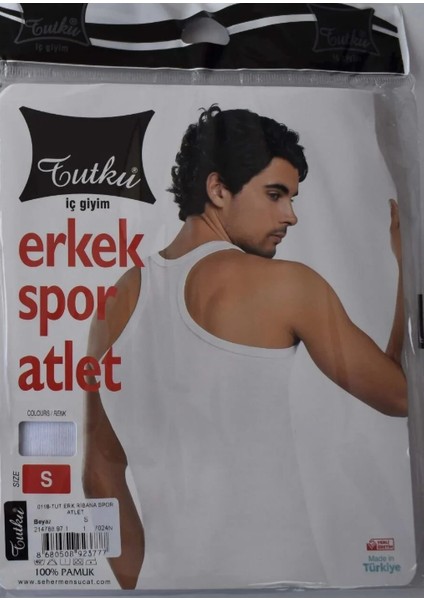 Ribana Erkek Spor Atlet - 6 Adet - Beyaz
