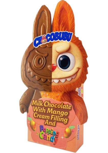 Chocobubu Patlayan Şekerli Çilek Aromalı Süt Kreması Dolgulu Sütlü Çikolata 100 Gr.