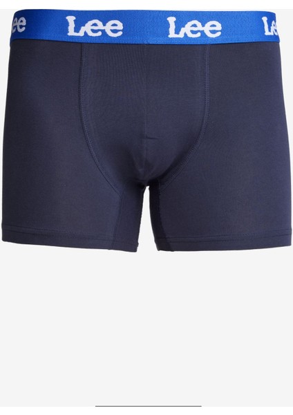 Regular Fit Normal Kesim Lacivert Pamuklu Esnek Boxer