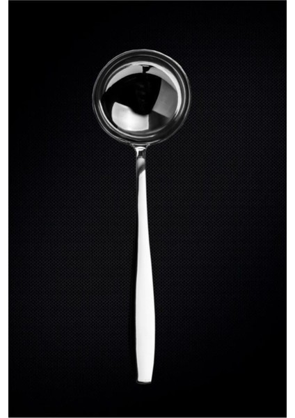 Paslanmaz Metal Servis Seti, Kepçe, Çatal, Bıçak ve Kaşık, 4'lü Paket