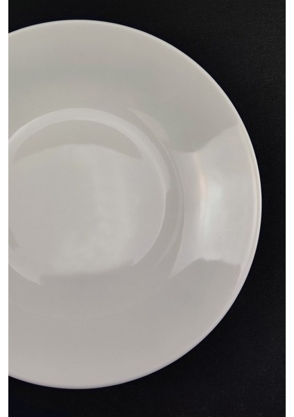 6’lı Bej Porselen Çukur Tabak Seti 19 Cm, Şık ve Zarif Yemek Tabağı Seçeneği