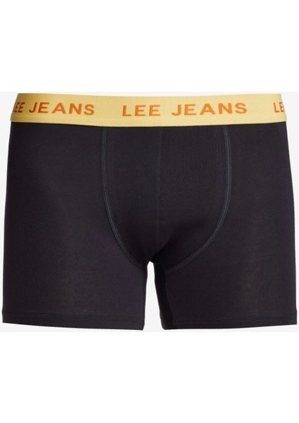 Regular Fit Normal Kesim Siyah Pamuklu Esnek Boxer