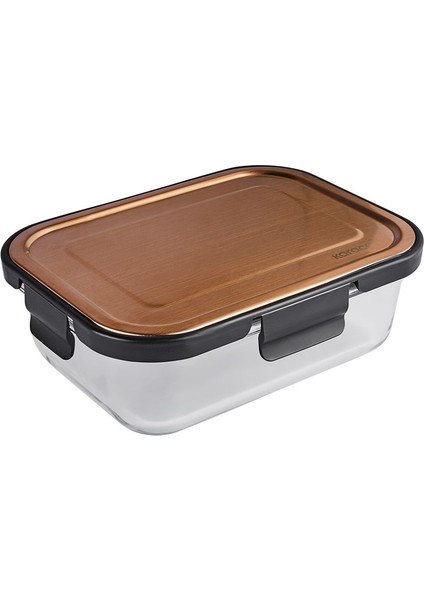 Kapağı Kilitli Sızdırmaz Saklama Kabı 1040 ml Kahverengi, Güvenle Saklama Için Idealdir