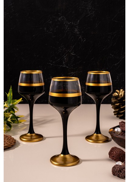 6'lı Ayaklı Cam Su Bardağı Seti, Şık ve Zarif Tasarım