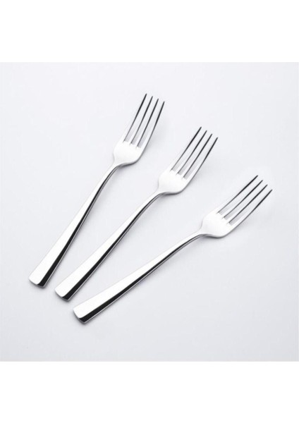 6'lı Metalik Tatlı Çatal Seti, Şık ve Kullanışlı Tasarım