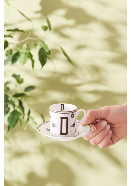 D Harfli Renkli Kahve Fincanı 80 Ml, Şık ve Kullanışlı Tasarım fiyatları