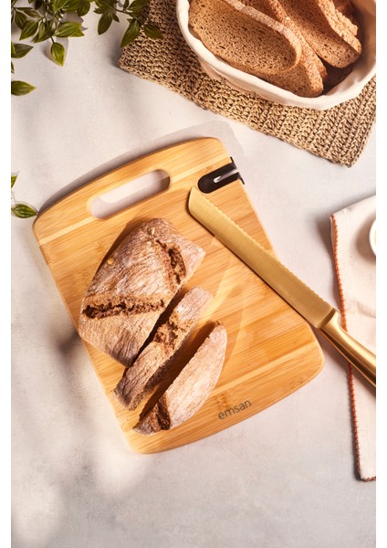 Bambu Argus Bileyicili Kesme Tahtası, 23X30 Cm, Şık ve Kullanışlı Mutfak Gereci