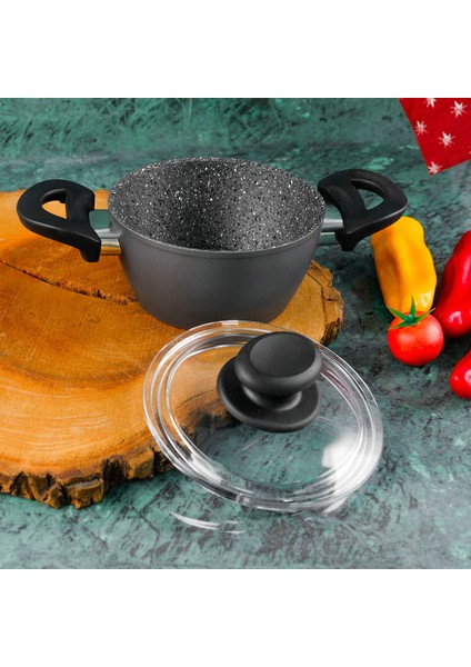 Renkli 14 cm Tencere, Şık ve Dayanıklı, Mutfakta Kullanışlı, Kaliteli Tasarım