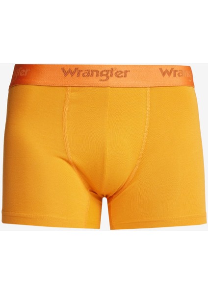 Regular Fit Normal Kesim Turuncu Pamuklu Esnek Boxer