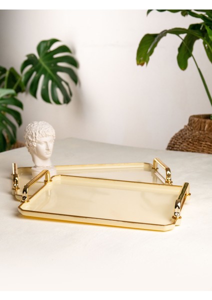 2'li Dekoratif Tepsi Seti, Ev ve Mutfak Şık Sunumlar Için Mükemmel Seçenek fiyatları