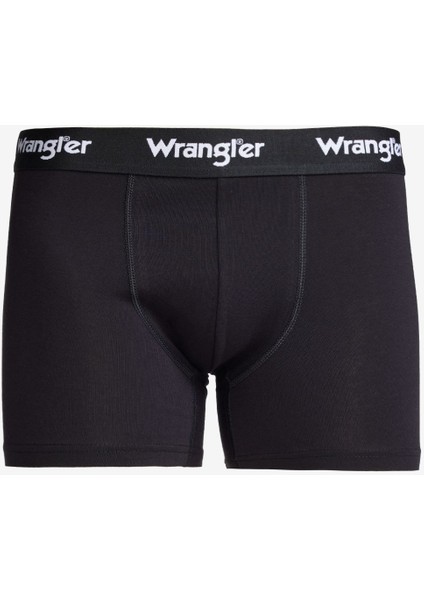 Regular Fit Normal Kesim Siyah Pamuklu Esnek Boxer