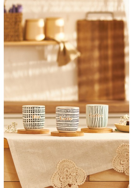 2 Parça New Bone Kupa Seti 200 ml Siyah - Şık ve Kullanışlı Tasarım