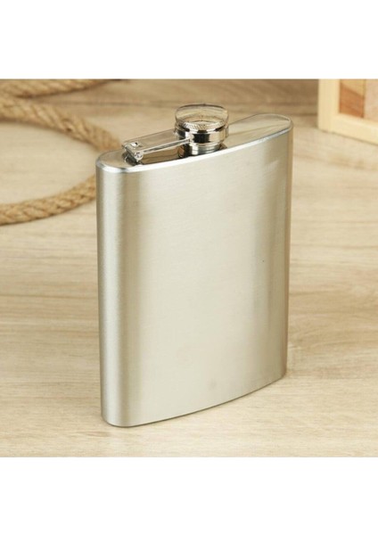 Beyaz Paslanmaz Çelik Matara 8 Oz (236 Ml) Içki ve Alkol Şişesi