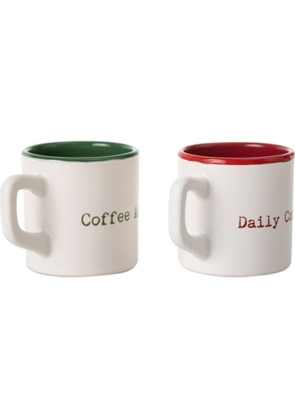 Renkli 2'li Kahve Fincan Seti, Şık ve Kullanışlı Ev Dekoru Ürünleri modelleri