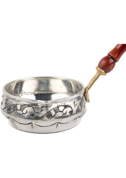 El Işlemeli Bakır Sosluk, Kalaylı, 10CM, Zarif ve Şık Tasarım