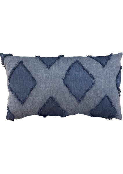 Cyrus Dekoratif Dikdörtgen Bohem Soft Koltuk Sırt Yastık Hediyelik Yılbaşı Kalın Kumaş 30X50 Mavi fiyatları