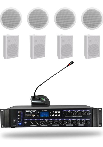 Kürsü Alçıpan Sütun Hoparlör Mağaza Dükkan Kafe Seslendirme ve Okul Anons Sistemi fiyatları