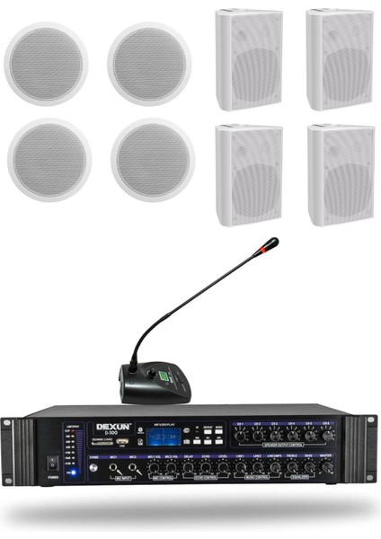 Kürsü Alçıpan Sütun Hoparlör Mağaza Dükkan Kafe Seslendirme ve Okul Anons Sistemi modelleri