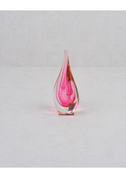 Pembe Cam Dekoratif Obje