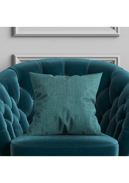 Parlak Turkuaz Kırlent Kılıfı Dekoratif Bohem Soft Koltuk Sırt Yastık Hediyelik Yılbaşı 45X45 fırsatları