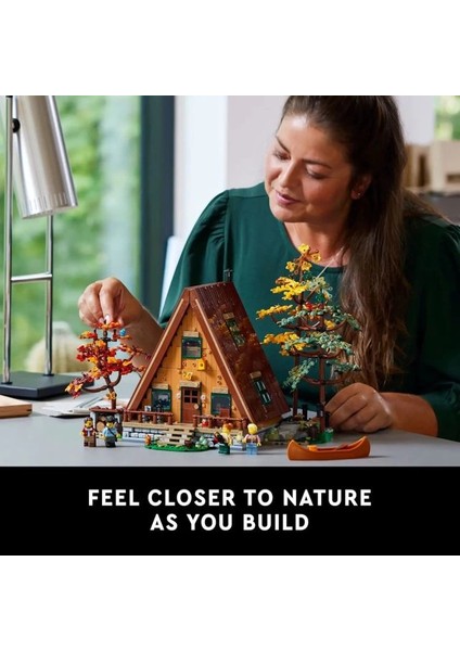 Ideas A-Frame Kabin Koleksiyonluk Sergi Seti 21338