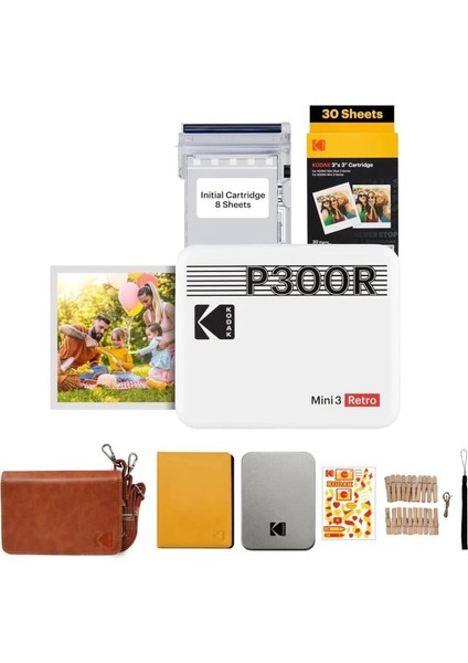 Mini 3 Retro 4pass Taşınabilir Fotoğraf Yazıcısı