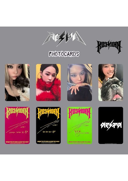 Aespa Winter '' Rich Man '' Photocards Set